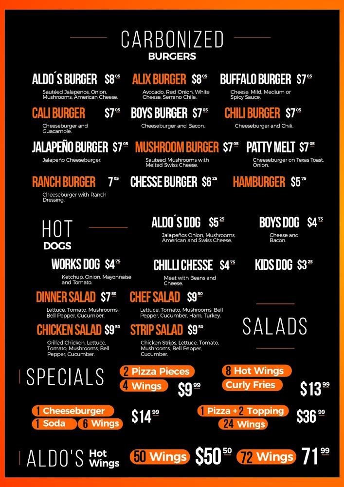Aldo's Hot Wings Aldo ́S Burger